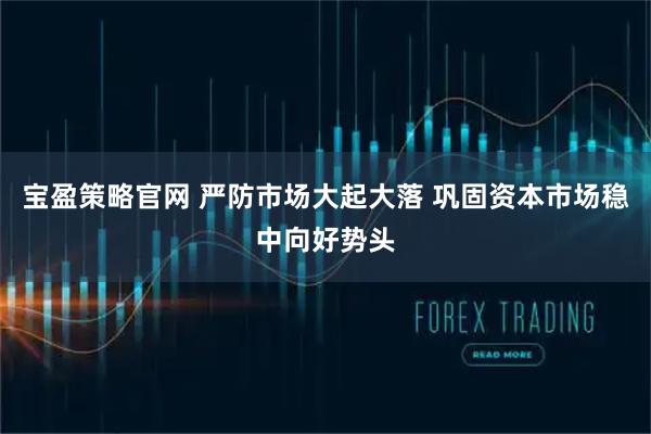 宝盈策略官网 严防市场大起大落 巩固资本市场稳中向好势头